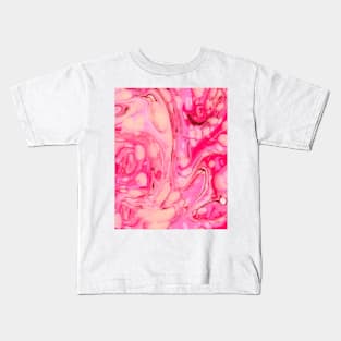 Pink Marble Abstract Kids T-Shirt